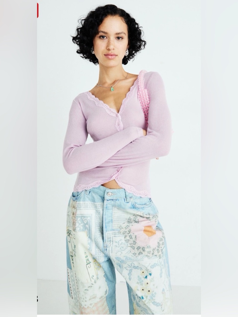 FREE PEOPLE We The Free Illusions Printed Relaxed Jeans size 26 - Picture 5 of 16